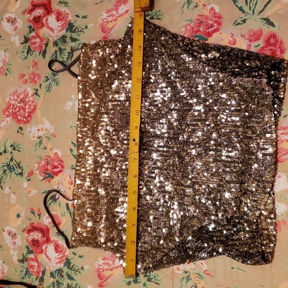 Free People Stop & Stare Black Sequin Cami S,M,L - Picture 9 of 11